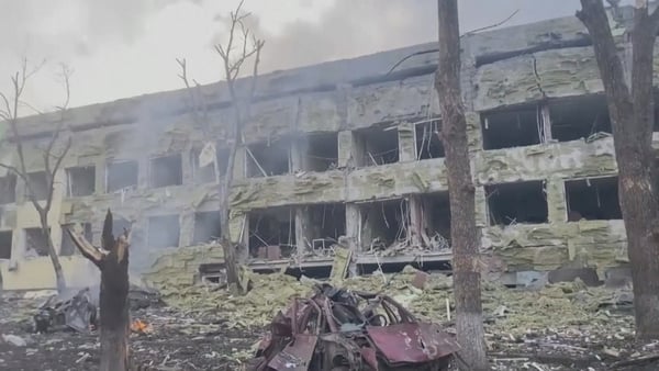 Mariupol city council said that a hospital was hit several times by Russian bombs (Pic: Ukraine Military)