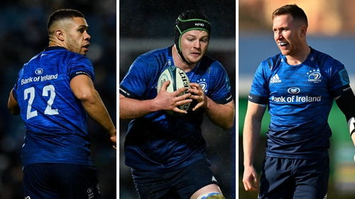 Adam Byrne, Jack Dunne and Rory O'Loughlin will all leave Leinster at the end of the season.
