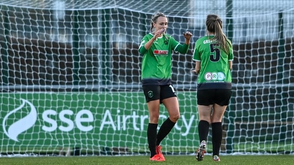 Stephanie Roche was on target for Peamount United