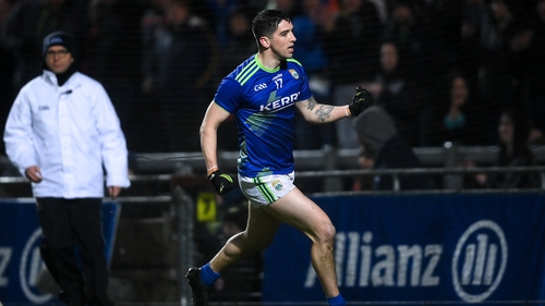 Tony Brosnan celebrates his goal against Mayo in Tralee