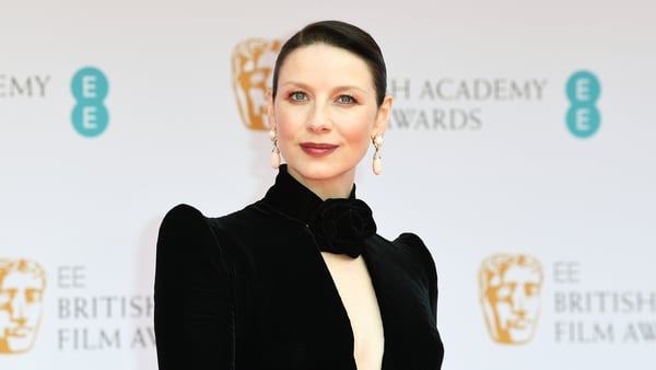 The Irish flag was well and truly flown tonight at the BAFTAs in London, where Caitríona Balfe led the style pack in a dramatic custom gown. Photo: Getty