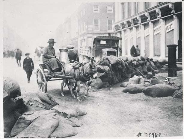 Woman driving cart in LImerick
