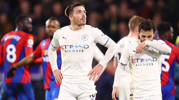 Jack Grealish and Bernardo Silva cut frustrated figures at the final whistle.