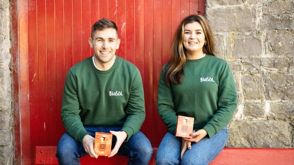 Siblings Ruairi and Niamh Dooley founded their company BiaSol by bringing their two passions - sustainability and nutrition - together. Image: Kirsty Lyons