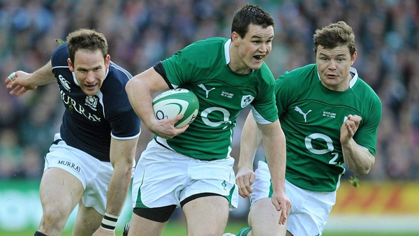 Johnny Sexton in action against Scotland at Croke Park in 2010