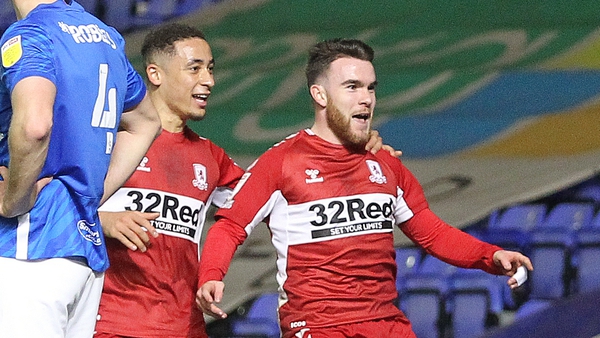 Aaron Connolly registered his second league goal for Middlesbrough