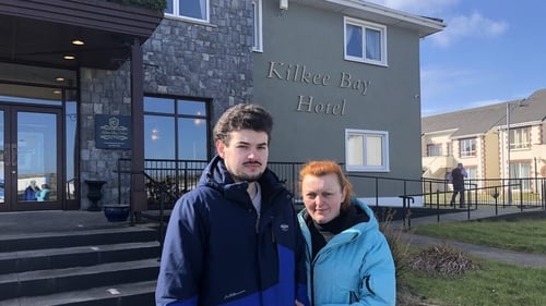 Ruskan Baizamov and his mother Anhelina are among the 84 Ukrainians staying at the Kilkee Bay Hotel