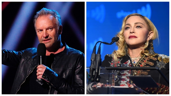 Sting and Madonna have condemned Russia's war on Urkraine