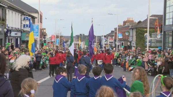 The Bray parade makes its way down the town's main street