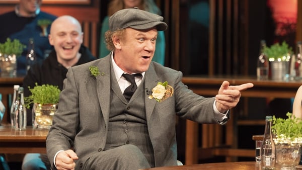 lJohn C Reilly on Friday's Late Late Show. All pictures: Andres Poveda
