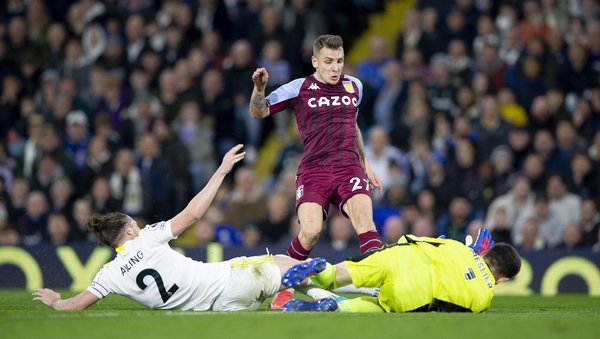 Lucas Digne will miss Aston Villa's clash with Arsenal