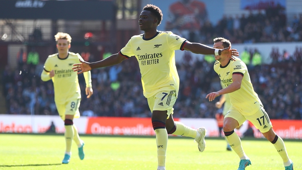 Bukayo Saka netted the only goal of the game on the half hour