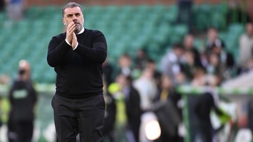 Postecoglou applauds the fans after the win