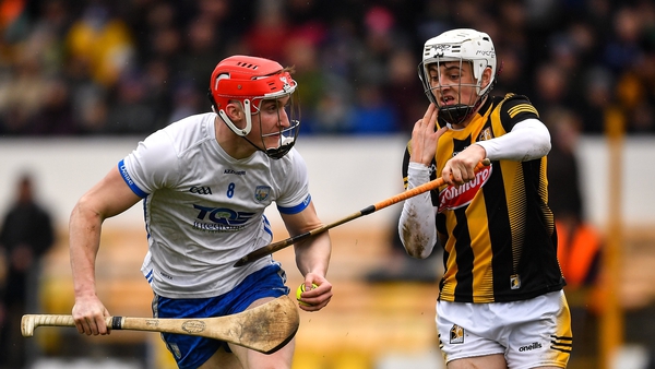 Carthach Daly of Waterford is tackled by Cian Kenny of Kilkenny