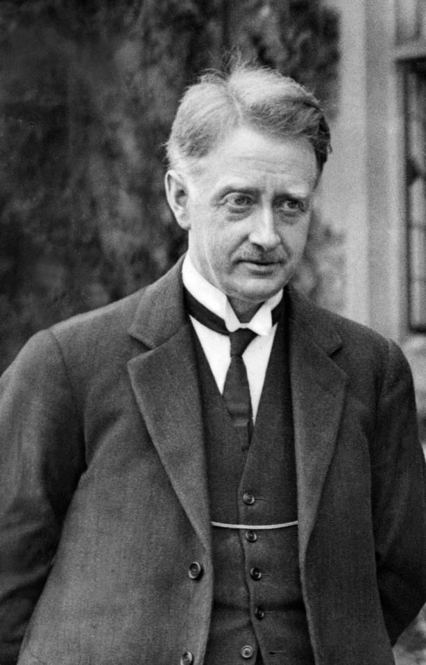 William Cosgrave looking serious in a candid unposed photograph.