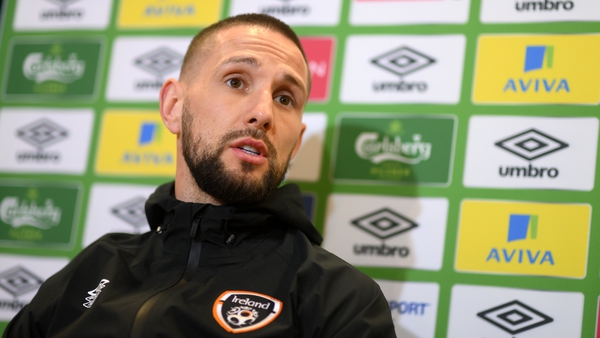 Conor Hourihane was speaking to the press on Monday