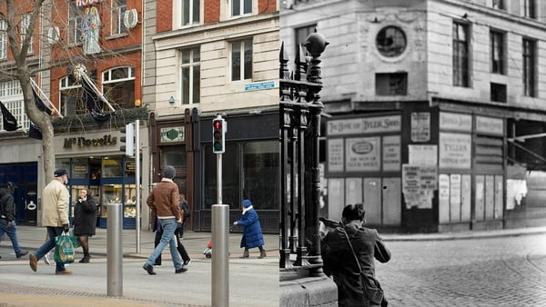 A sniper takes aim on O'Connell Street