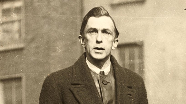 Portrait of Commandant Rory O'Connor addressing members of the Dublin City Brigade I.R.A. at Smithfield, Dublin Photo: National Library of Ireland, NPA POLF220