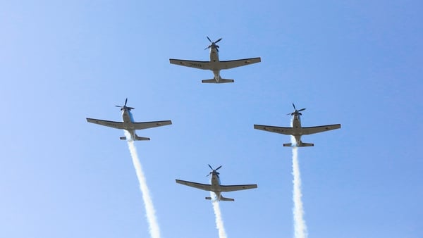 The flyover followed a centenary event at Air Corps headquarters