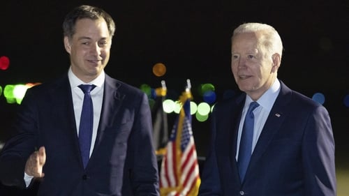 US President Joe Biden and Belgian Prime Minister Alexander De Croo this evening