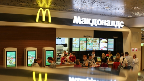 McDonald's, with nearly 850 restaurants in Russia, is selling up to one of its local licensees in response to Russia's military campaign in Ukraine