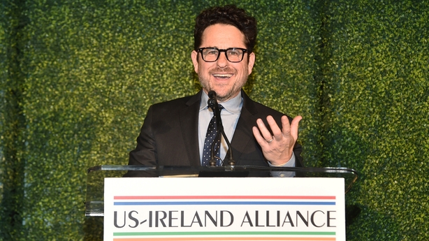 J.J. Abrams speaks onstage during US-Ireland Alliance's 16th Annual Oscar Wilde Awards