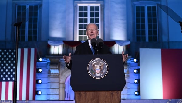 Joe Biden told Ukrainians that the US stands with them