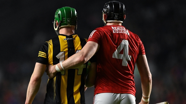 Kilkenny's Mossy Keoghan is man-marked by Damien Cahalane