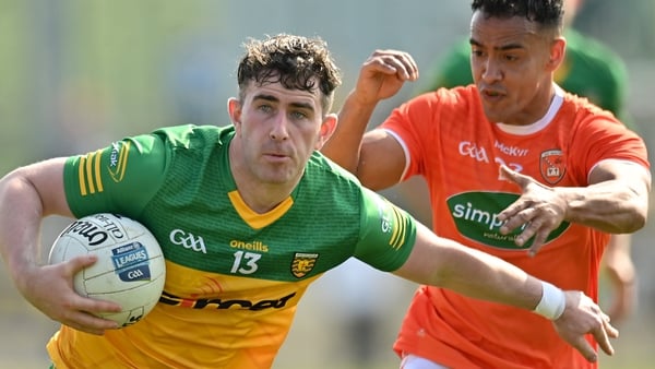 Patrick McBrearty in action against Jemar Hall
