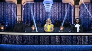 The judging panel, Brian Redmond, Loraine Barry, Arthur Gourounlian