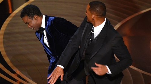 The extraordinary moment when Smith slapped Rock at Sunday night's Oscars