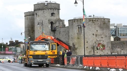 The incident happened during repair works on the south side of Thomond Bridge in Limerick