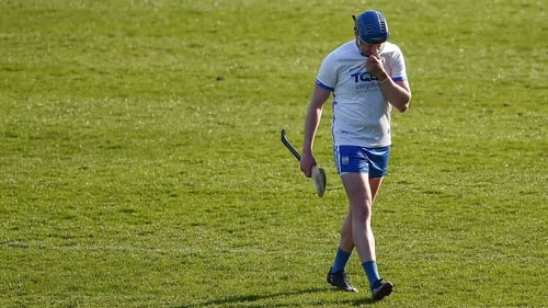 Austin Gleeson leaves the field after being sent off against Wexford