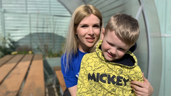 Yulia Maiorova fled Kharkiv with her son Max