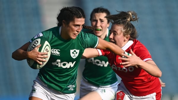Murphy Crowe scored Ireland's opening try in the 27-19 defeat to Wales