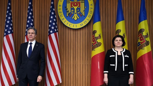 US Secretary of State Antony Blinken meets with Moldovan Prime Minister Natalia Gavrilita