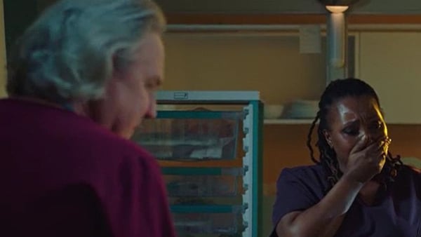 It was an emotional end to Holby City... / Image: BBC