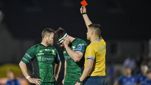 Daly was sent off after three minutes in the 45-8 defeat to Leinster