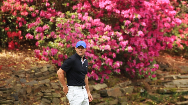 Rory McIlroy in action at last year's Masters