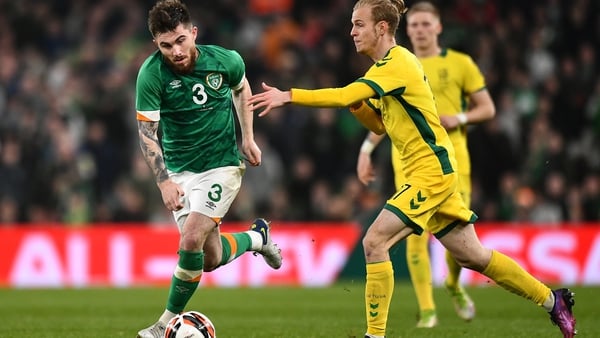 Ryan Manning impressed at left wing-back against Lithuania