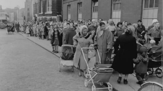 Smallpox Vaccine Queue in Dublin (1962)