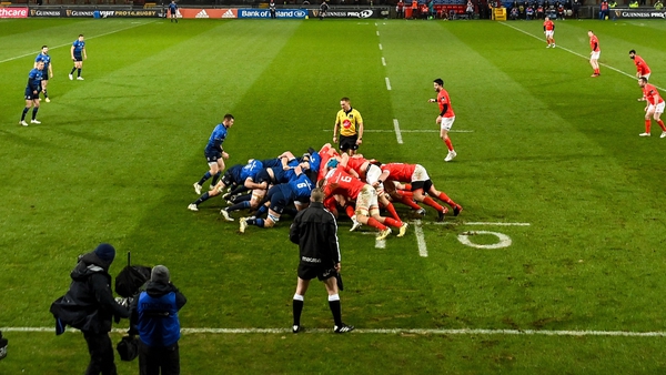 Munster host Leinster at 7pm on Saturday