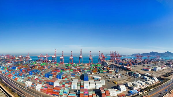 Chinese exports grew 3.9% in April from a year earlier, dropping sharply from the 14.7% growth reported in March