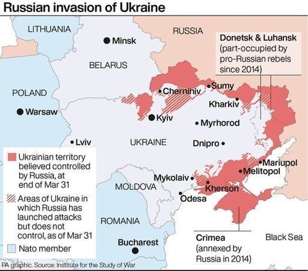 Russian forces pushed back in fierce battles near Kyiv