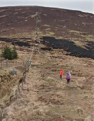 Around 150 people climbed Mushera Mountain in Co Cork