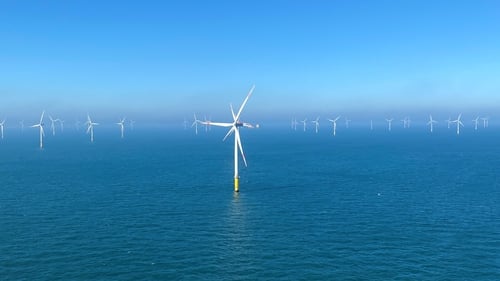 The Borkum Riffgrund windfarm off the coast of Germany