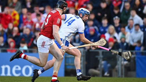 Stephen Bennett (R) scored 8-51 in five league games for Waterford