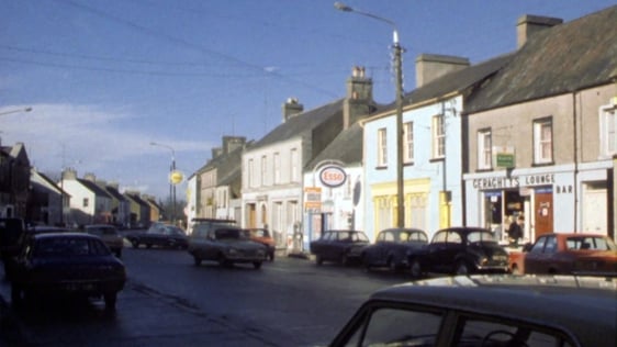 Main Street, Elphin in County Roscommon, 1977.