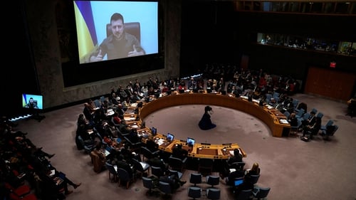 The UN Security Council heard from President Zelensky today