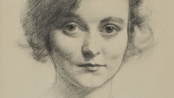 Drawing of poet Ethna MacCarthy (1931) by Seamus O'Sullivan (Pic: Stephen Whitehorne. Used with permission of Andrew Woolfson)
